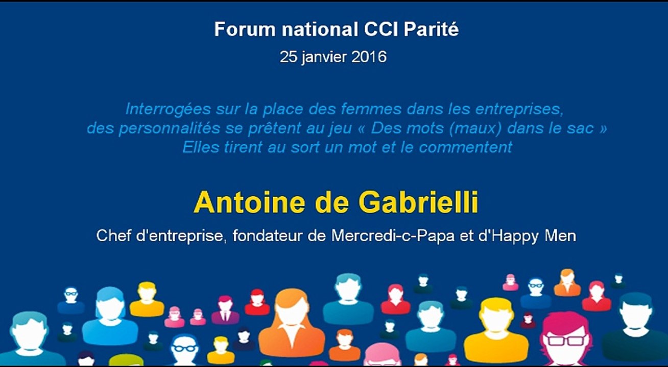 Antoine de Gabrielli - Forum national CCI Parité