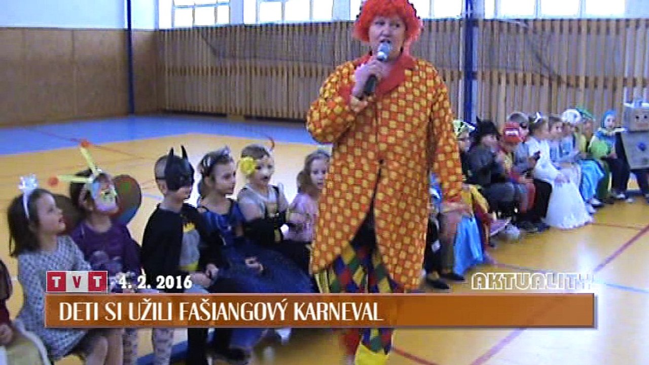 Deti si užili fašiangový karneval