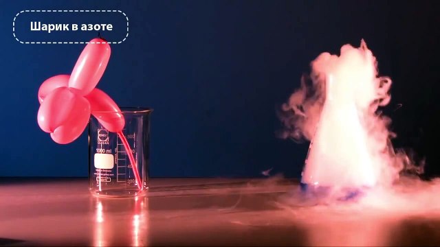 Воздушный шарик и жидкий азот - криогенные опыты