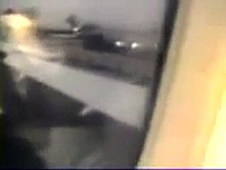 Вид катастрофы с салона Боенга - Boeing Airplane Crash from Inside