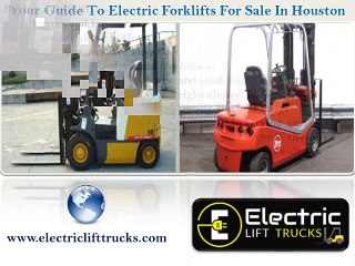 Your Guide To Electric Forklifts For Sale In Houston