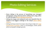 Photo Editing Services Outsourcing- Best outsource photo editing company
