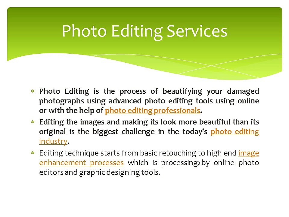Photo Editing Services Outsourcing- Best outsource photo editing company