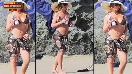 Mariah Carey Shows Off Her CL3AV4GE On Beach _ Hollywood hot