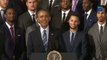 Quand Barack Obama imite Stephen Curry