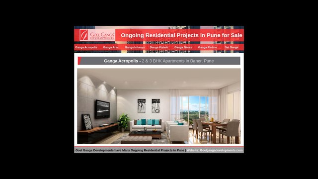 View Ongoing Residential Flats in Pune for Sale by Goel Ganga Developments