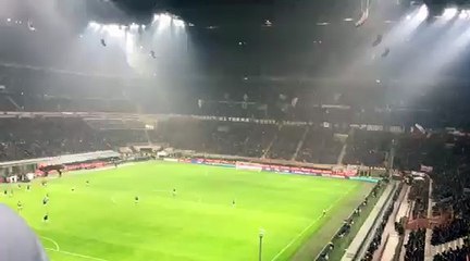 video from the stands struggle AC Milan-Inter 3-0 (iphone 6) 3