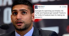 Amir Khan's Twitter  and Facebook Hacked By Spammers