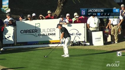 LANGUAGE WARNING! Freddie Jacobsen S Word Snap Hook 2016 Career Builder PGA Tour Golf Tour