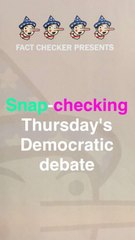 Snap-checking the N.H. democratic debate