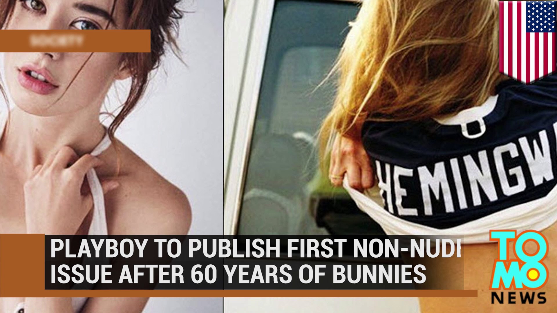 Playboy magazine publishes first non-nude issue ever with Snapchat-style centerfold photo