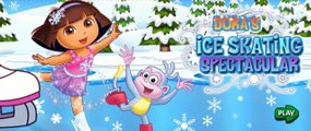 Dora The Explorer | Doras Ice Skating Challenge! | Cartoon Video Game for Kids