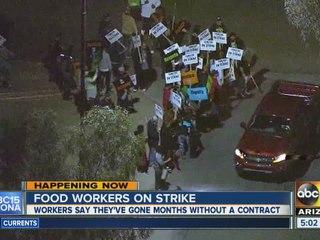 Food workers on strike in Phoenix