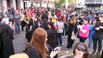 There Was A Wand Raising Ceremony To Honour Alan Rickman At Harry Potter World