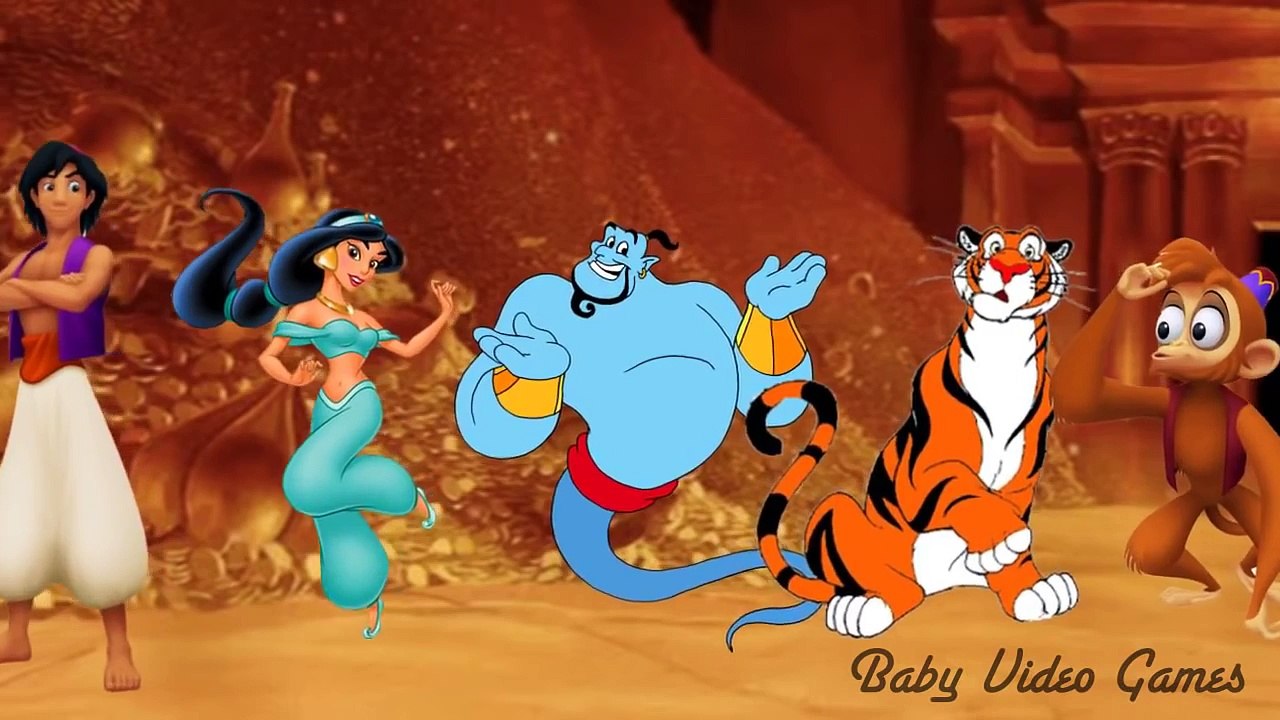 Aladdin Finger Family Songs for Kids Nursery Rhymes Disney Preschool