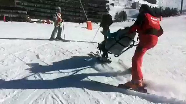 Ski aux Ménuires: l'aide aux personnes handicapées