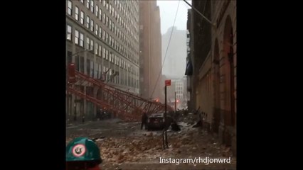 Download Video: Construction Crane Collapses in Lower Manhattan, February 5, 2016