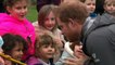 Prince Harry meets soldiers who helped flood victims