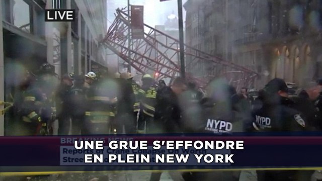 Une grue s'effondre en plein New York