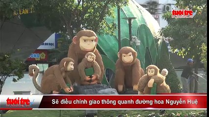 Sẽ điều chỉnh giao thông quanh đường hoa Nguyễn Huệ