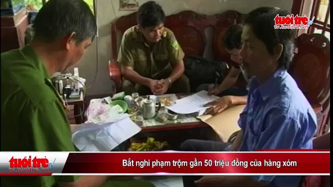 Bắt nghi phạm trộm gần 50 triệu đồng của hàng xóm