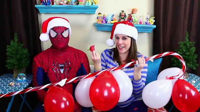 GIANT BALLOON POP CHALLENGE Surprise Toys ✪ Huge Candy Cane Frozen Tsum Tsums & Doc McStuf
