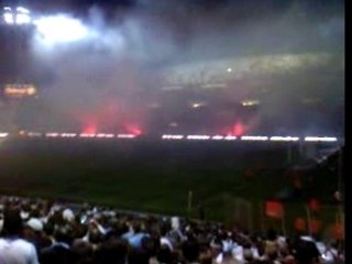 feu art tifica apres la victoire de l om contre sedan