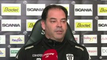 Foot - L1 - SCO : Moulin «Maintenant on va analyser le jeu d'Angers...?»