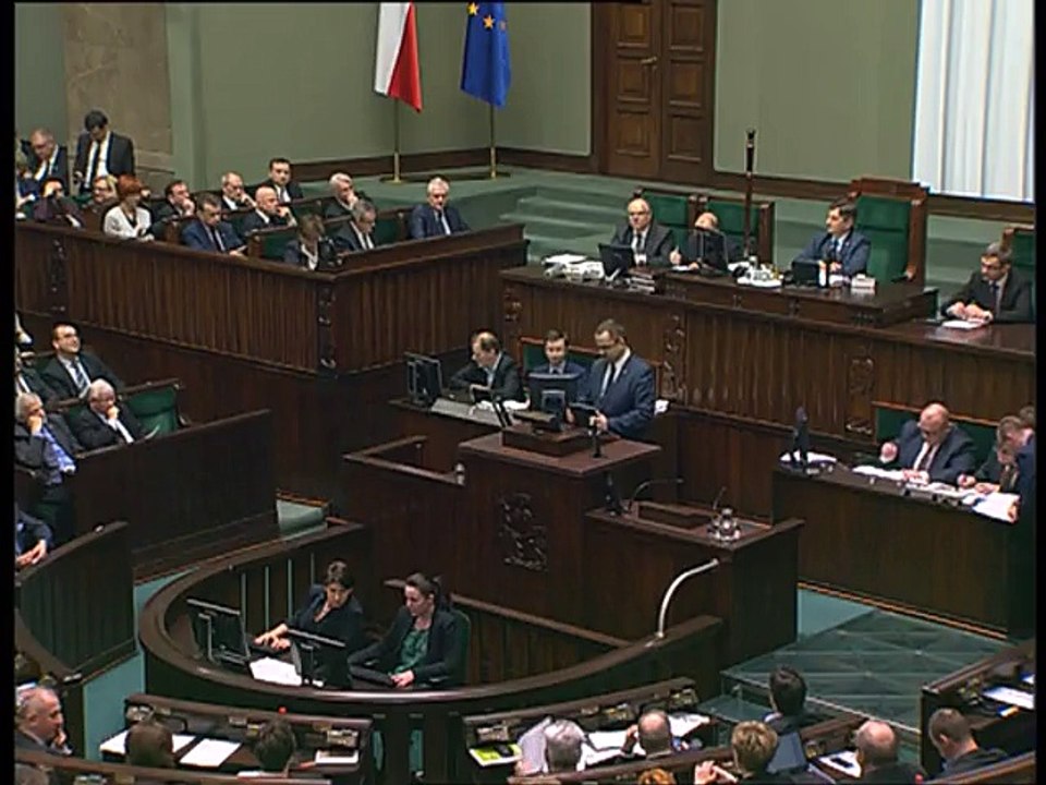 Poseł Marcin Horała - Wystąpienie z dnia 28 stycznia 2016 roku.