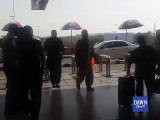 عابد شیر علی کی کراچی ایئرپورٹ آمد پر پی آئی اے ملازمین کے گو نواز گو کے نعرے