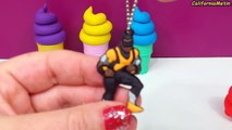 Play-Doh Funny Ice Cream Cone Surprise Eggs Marvel Hello Kitty Scooby-Doo