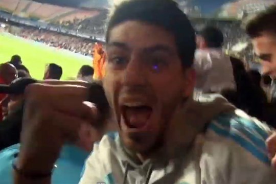 La joie des supporters à Montpellier