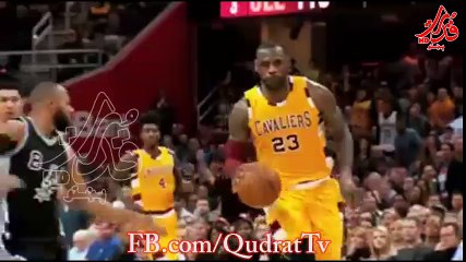 LeBron James cannot be stopped on the way to the rim!-