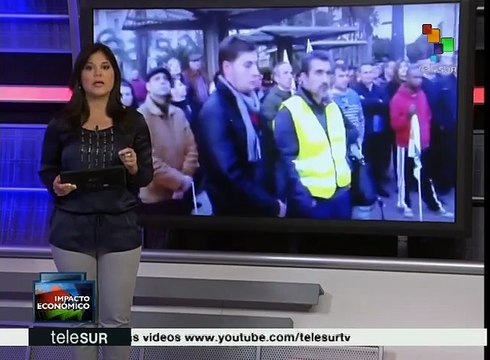 España: agricultores protestas por bajo precio de sus cosechas