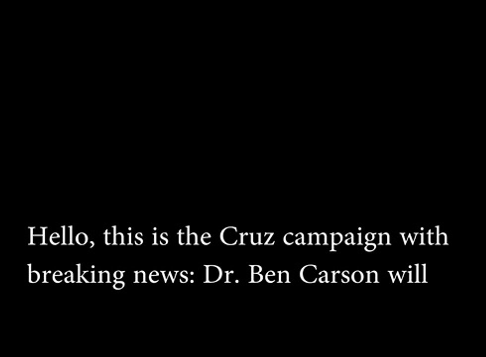 Cruz Voicemail to Iowa Precinct Captains - 2