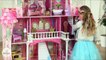 Girls Princess Pink Dollhouse Castle For Barbie Anna Elsa Dolls By KidKraft