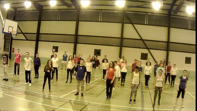 flashmob euro 2016 collège Cousteau LP roberval breuil le vert (Oise)