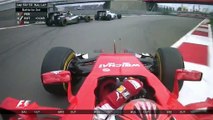 F1 2015 Russia Last Lap Raikkonen&Bottas crash
