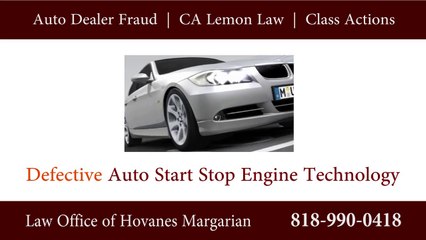 Auto Stop Start Engine Defects on BMW, Porsche, Ford & Other Makes