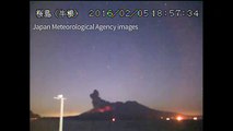 Volcano in southern Japan erupts in fiery show of nature