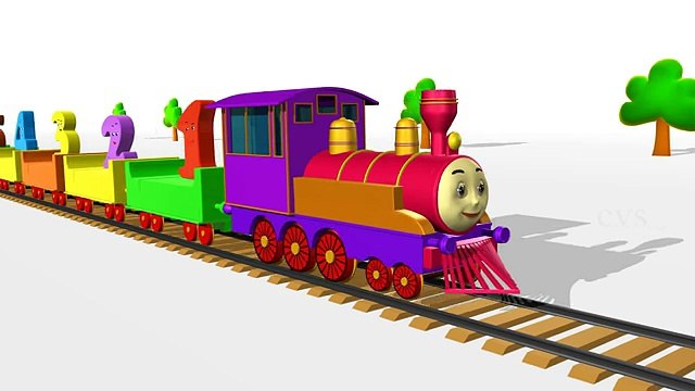 Learn Numbers For Children - 3D Animation Numbers Train Song for children