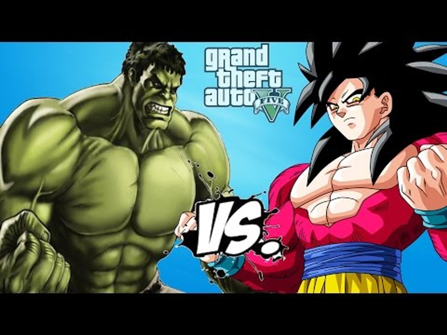 ⁣HULK vs GOKU (Super Saiyan 4)