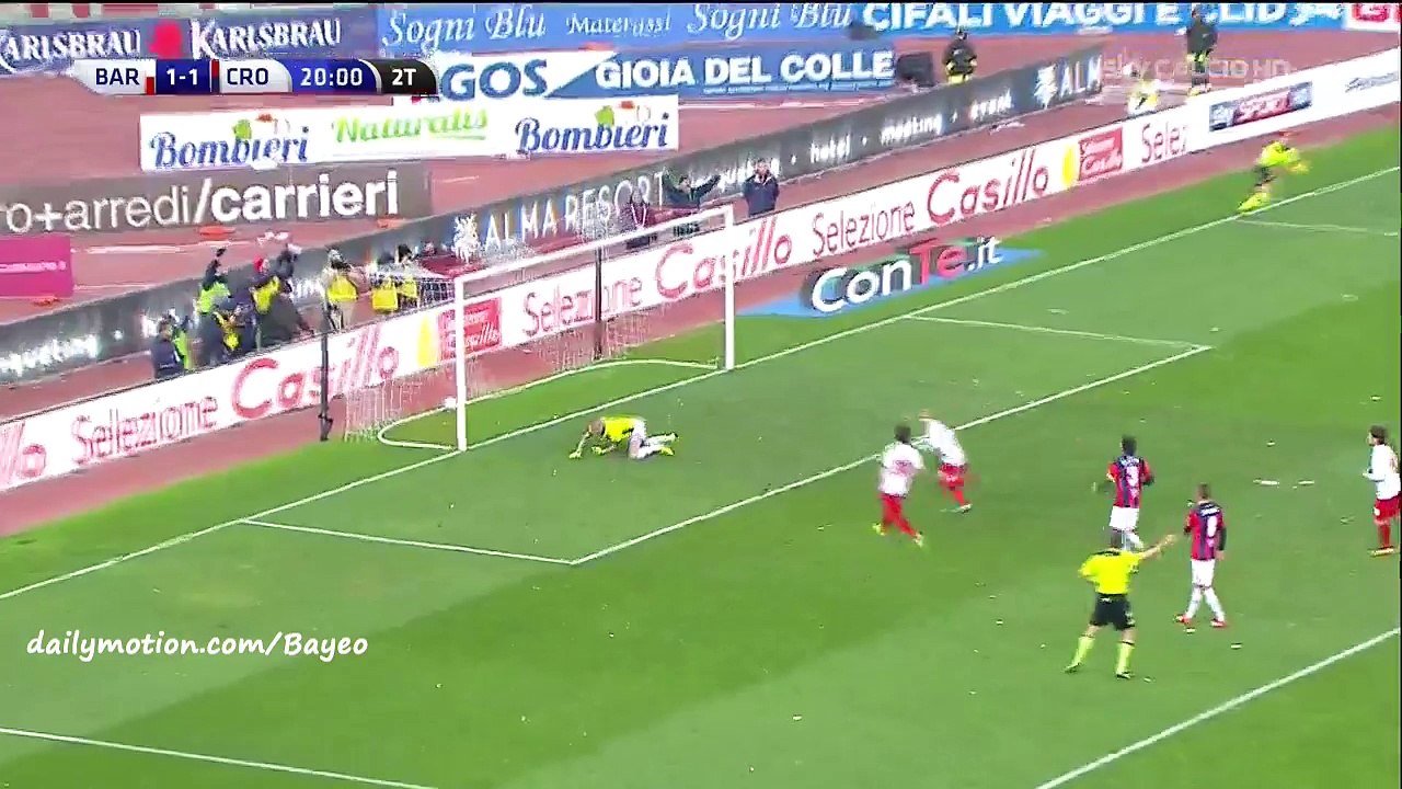 All Goals HD - Bari 2-3 Crotone - 05-02-2016