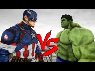 THE INCREDIBLE HULK VS CAPTAIN AMERICA - EPIC BATTLE