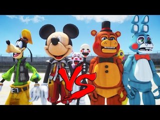 Mickey & Goofy VS Five Nights at Freddy's - EPIC BATTLE
