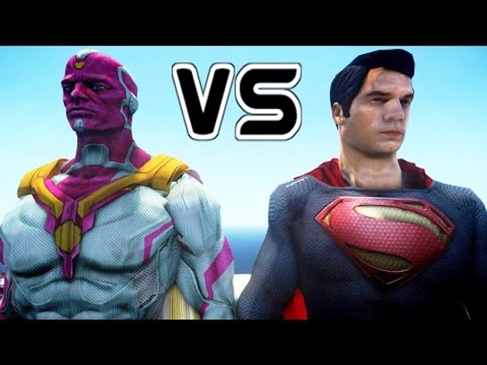THE VISION VS SUPERMAN (Man of Steel) - EPIC BATTLE