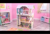 Large Girls Wooden Dollhouse For Barbie Frozen Anna Elsa Size Dolls By KidKraft
