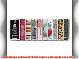 Funda Gel Flexible Huawei P8 Lite BeCool Keep Calm Caña [  1 Protector Cristal Vidrio Templado