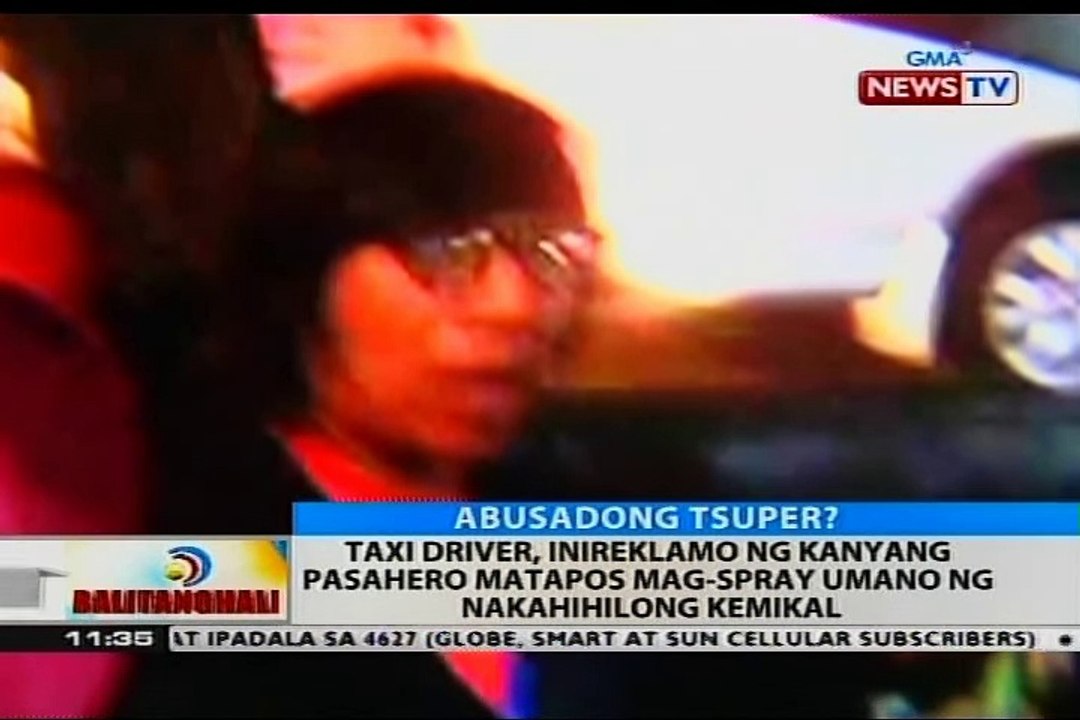 Taxi passenger escapes 'spray modus'