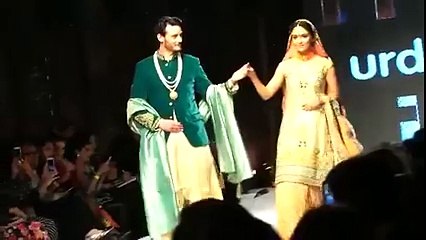 Maya ali on ramp with actor looking awsome